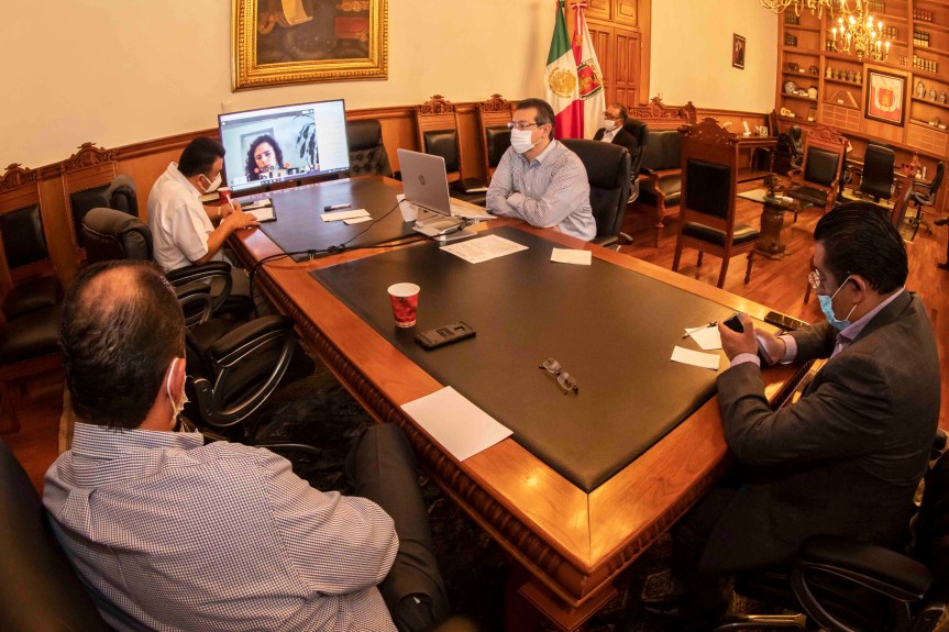 MARCO MENA, CONAGO Y FUNCIONARIOS FEDERALES REVISAN SEMÁFORO EPIDEMIOLÓGICO DE&nbsp;COVID-19