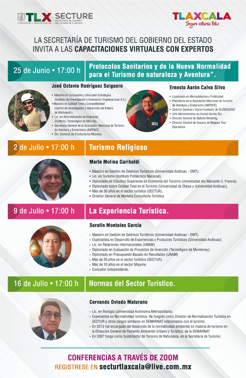 OFRECE SECTURE CAPACITACIONES ENLÍNEA CON EXPERTOS DE&nbsp;TURISMO