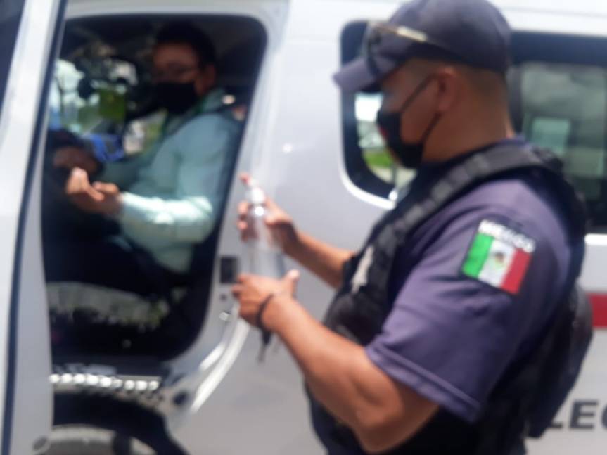 Realiza policía de Ixtenco inspección&nbsp;sanitaria