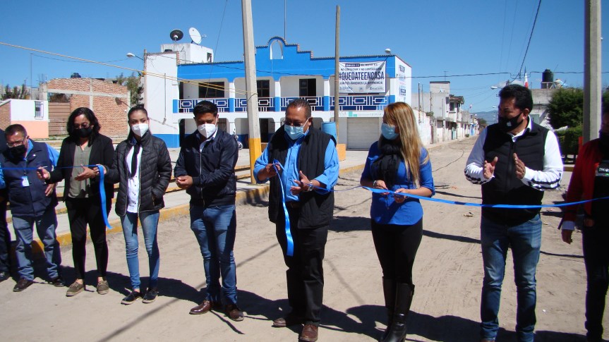Banderazo de inicio de obra en calle Independencia de San Juan Bautista Mier&nbsp;Zitlaltepec