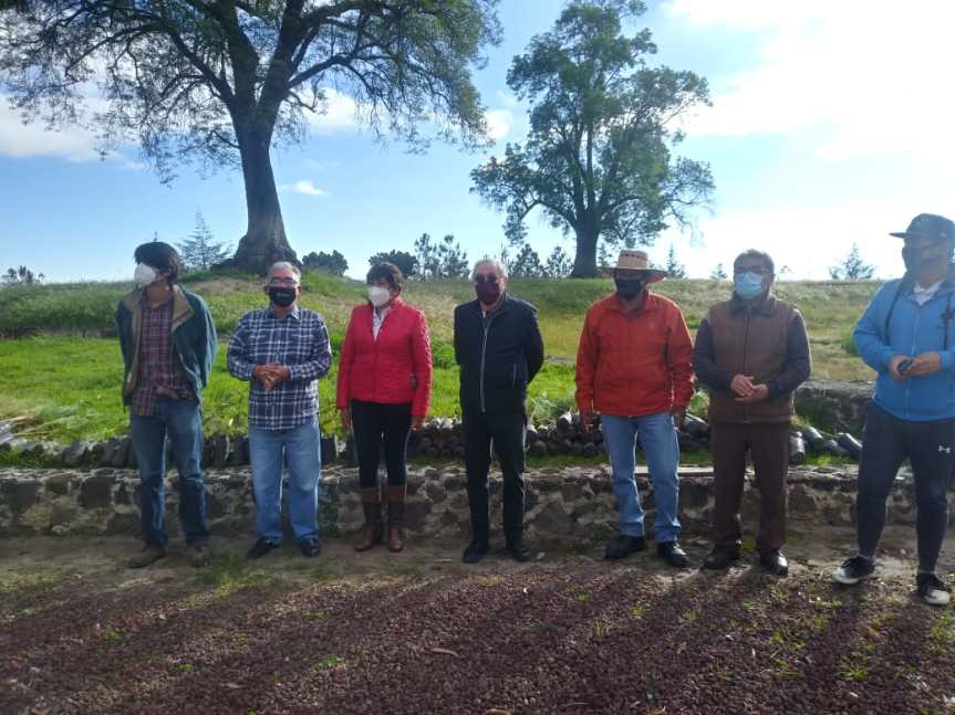 Reforestan con flora endémica el área perimetral del Museo de Sitio de Zultépec-Tecoaque