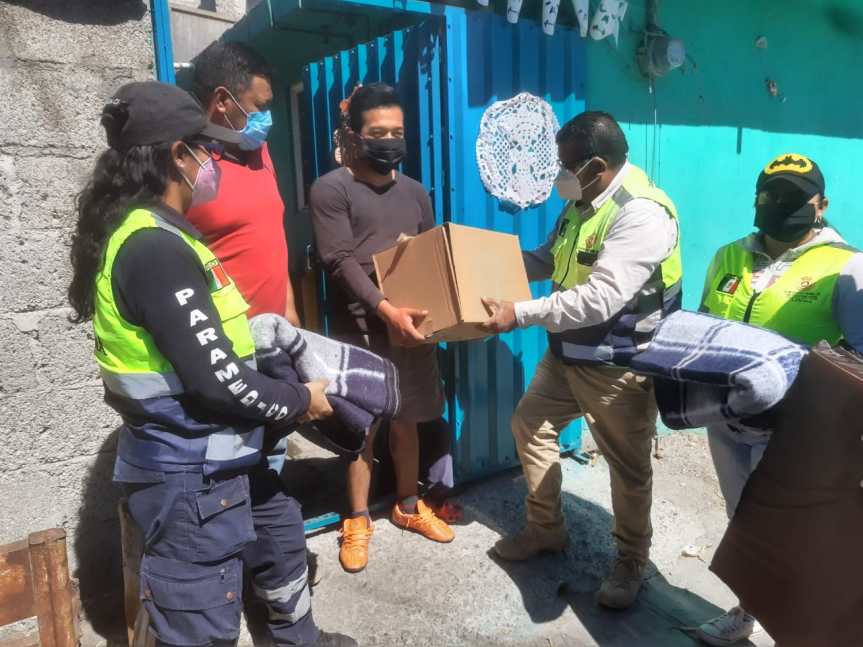 ENTREGA CEPC APOYOS POR TEMPORADA INVERNAL A FAMILIAS DE&nbsp;ZITLALTEPEC