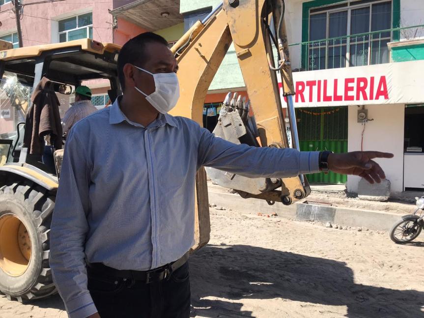 Supervisa MACY obras de pavimentación en&nbsp;Ixtenco