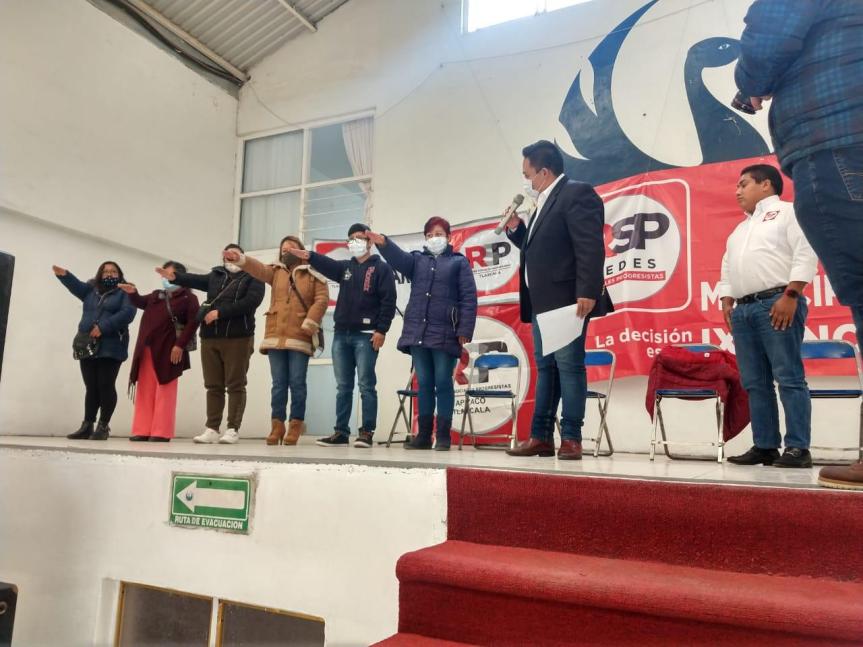 Redes Sociales Progresistas, toma protesta a comité municipal de&nbsp;Atlangatepec.