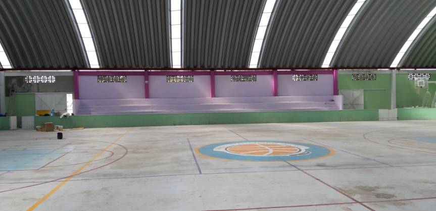 Avanza remodelación de unidad deportiva Tlahuicole de&nbsp;Ixtenco