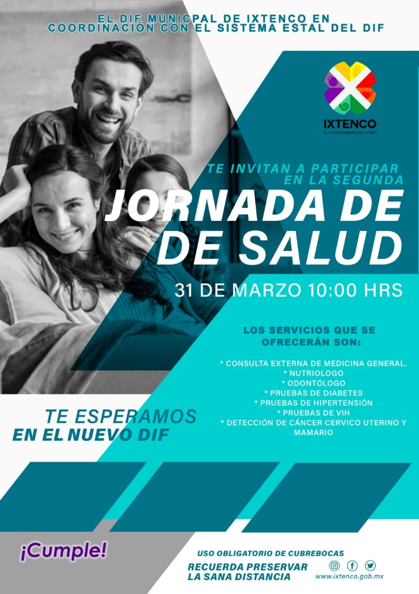 Llega la segunda jornada de salud a&nbsp;Ixtenco