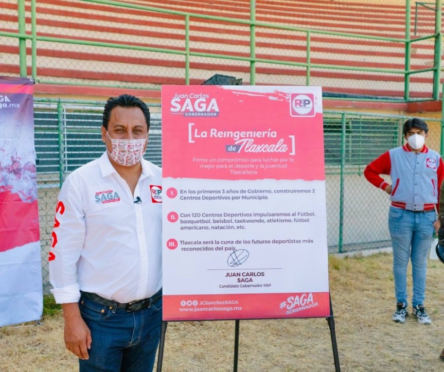 Firma SAGA su primer compromiso como Candidato al Gobierno de&nbsp;Tlaxcala.