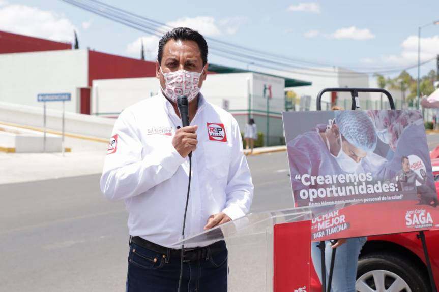 Firma Juan Carlos Sánchez SAGA su segundo compromiso con la salud de los&nbsp;tlaxcaltecas.