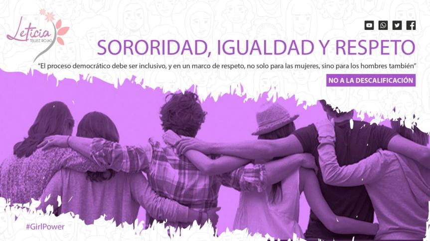 Llama Leticia Téllez a un proceso democrático sin descalificaciones