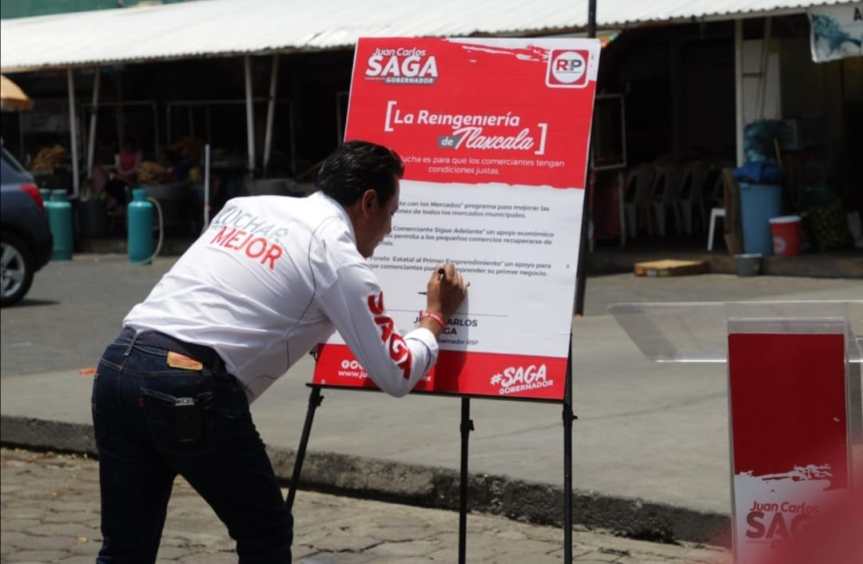 SAGA firma su séptimo compromiso rumbo a la gubernatura gubernatura con el objetivo de impulsar el comercio y los comercios del&nbsp;Estado.