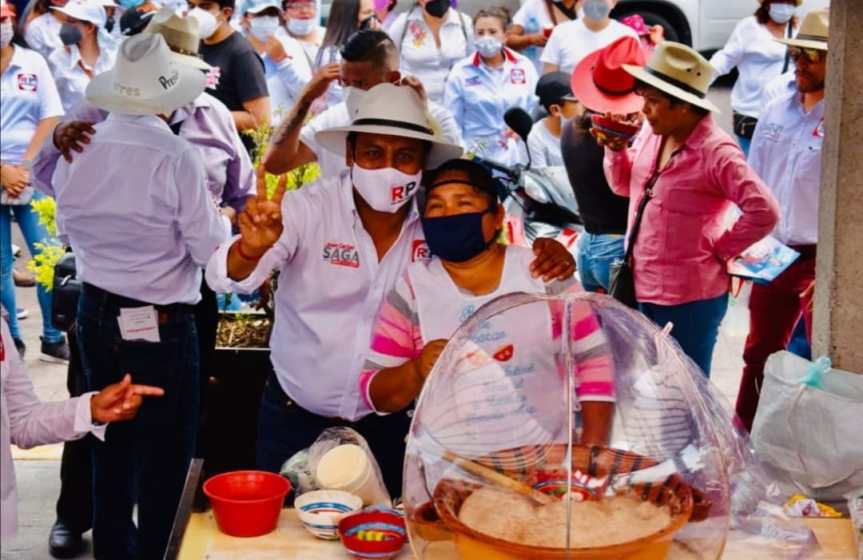 SAGA presencia apertura de campaña con Javier Torres, candidato a la presidencia municipal de&nbsp;Zacatelco.