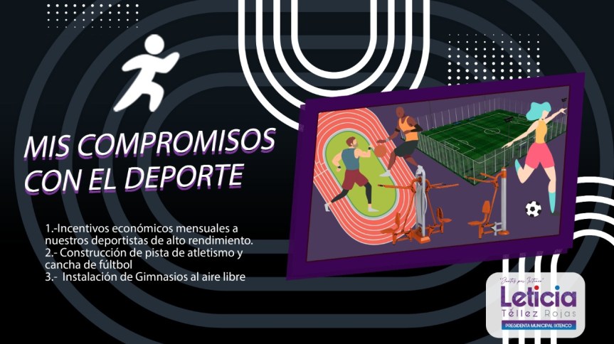 La candidata a la Presidencia Municipal por Encuentro Social Tlaxcala, dio a conocer sus compromisos en materia&nbsp;deportiva