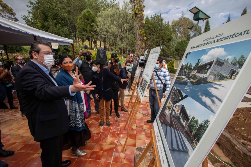 ALEJANDRA FRAUSTO Y MARCO MENA ENCABEZAN ARRANQUE DE CONSTRUCCIÓN DEL MUSEO DE SITIO DE&nbsp;XOCHITÉCATL