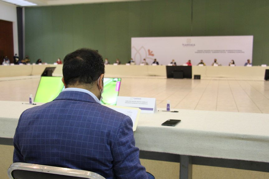 Participa alcalde de Huamantla en reunión interinstitucional “Gobierno de México – Gobierno Estatal – Gobierno&nbsp;Municipal”.
