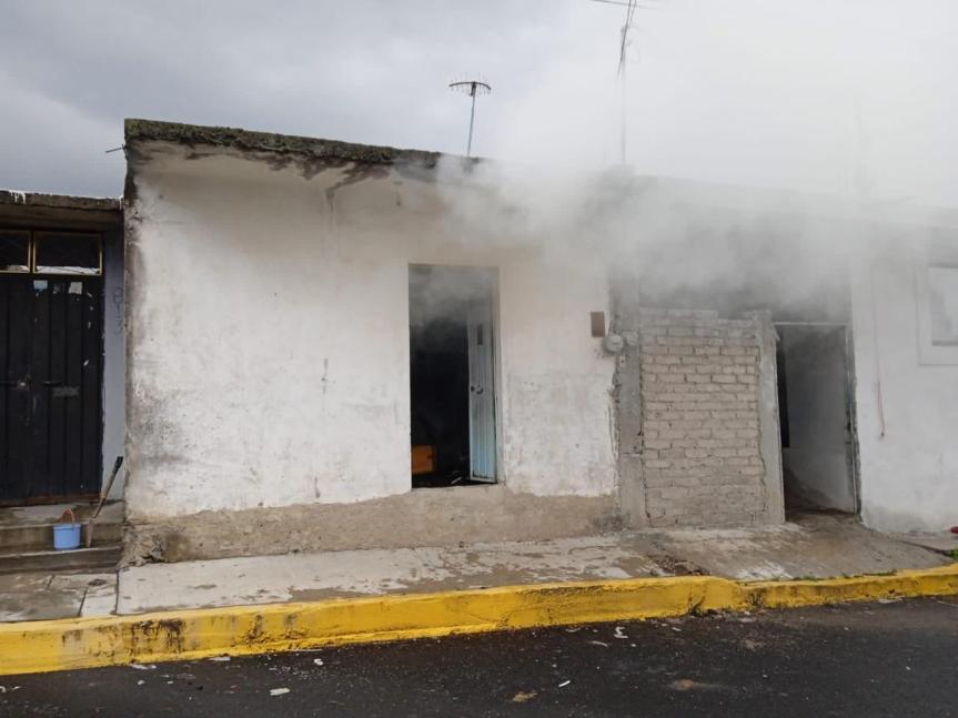 Atiende Policía Municipal incendio en domicilio particular de la&nbsp;Capital