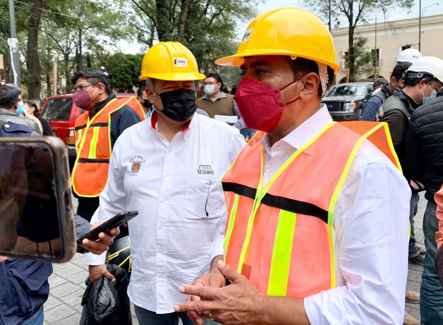 <strong><em>Avanzan obras en el&nbsp; corazón de la capital tlaxcalteca</em></strong>