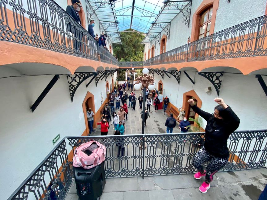 <strong><em>Con clase de zumba, fomenta Ayuntamiento de Tlaxcala la activación física</em></strong>