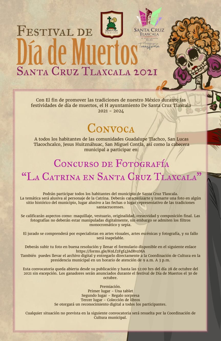 <strong>Ayuntamiento de Santa Cruz Tlaxcala, convoca al concurso de Fotografía</strong>