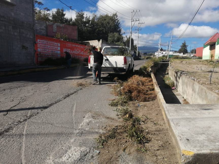 Realizan jornada de limpieza en la comunidad de Santa María&nbsp;Yancuitlalpan