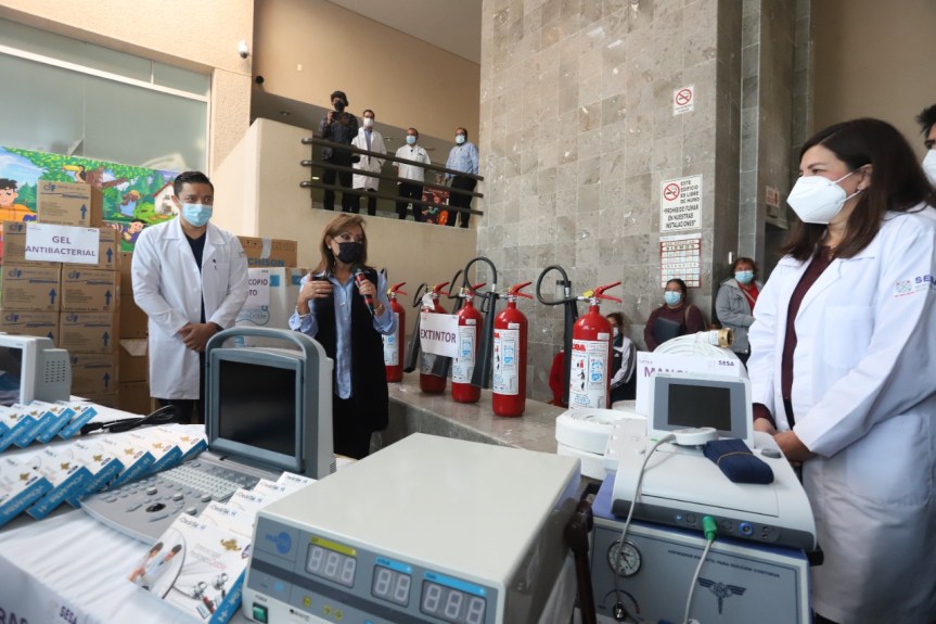 CON UNA INVERSIÓN DE 9 MDP, ENTREGA LORENA CUÉLLAR EQUIPO MÉDICO, BIOMÉDICO Y MATERIAL DE CURACIÓN A HOSPITALES DE&nbsp;TLAXCALA
