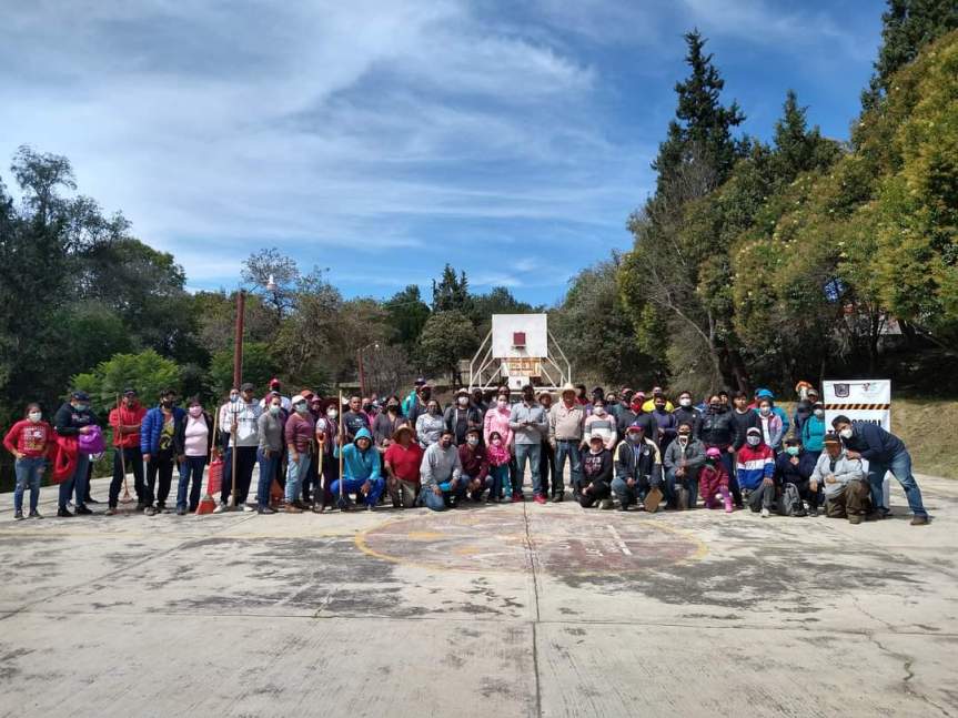Realizan labores de limpieza en el Parque Viridiana en el municipio de Santa Cruz&nbsp;Tlaxcala