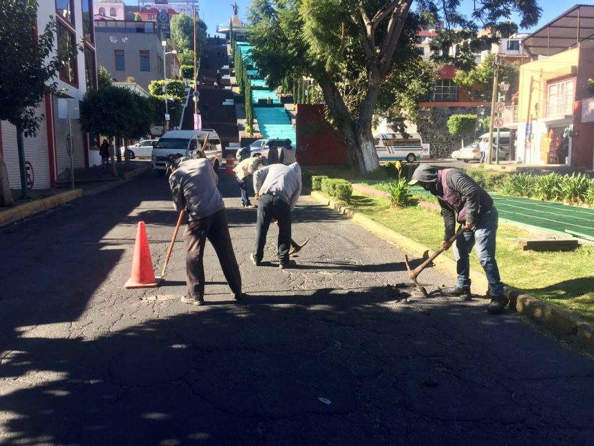 <strong>Inicia programa de bacheo en Tlaxcala Capital</strong>