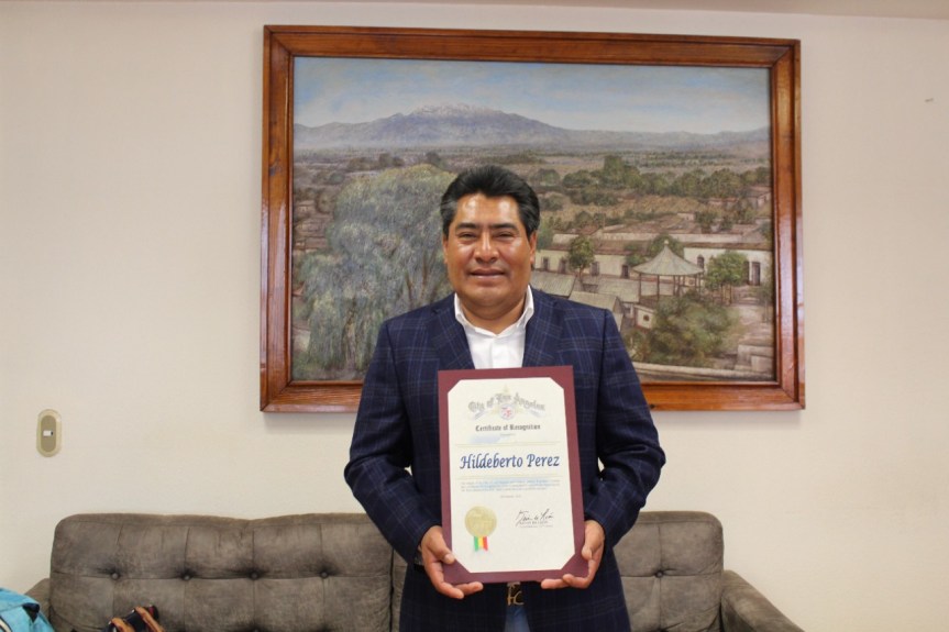 Reconocen al alcalde de Zacatelco por parte de La ciudad de Los Ángeles,&nbsp;California