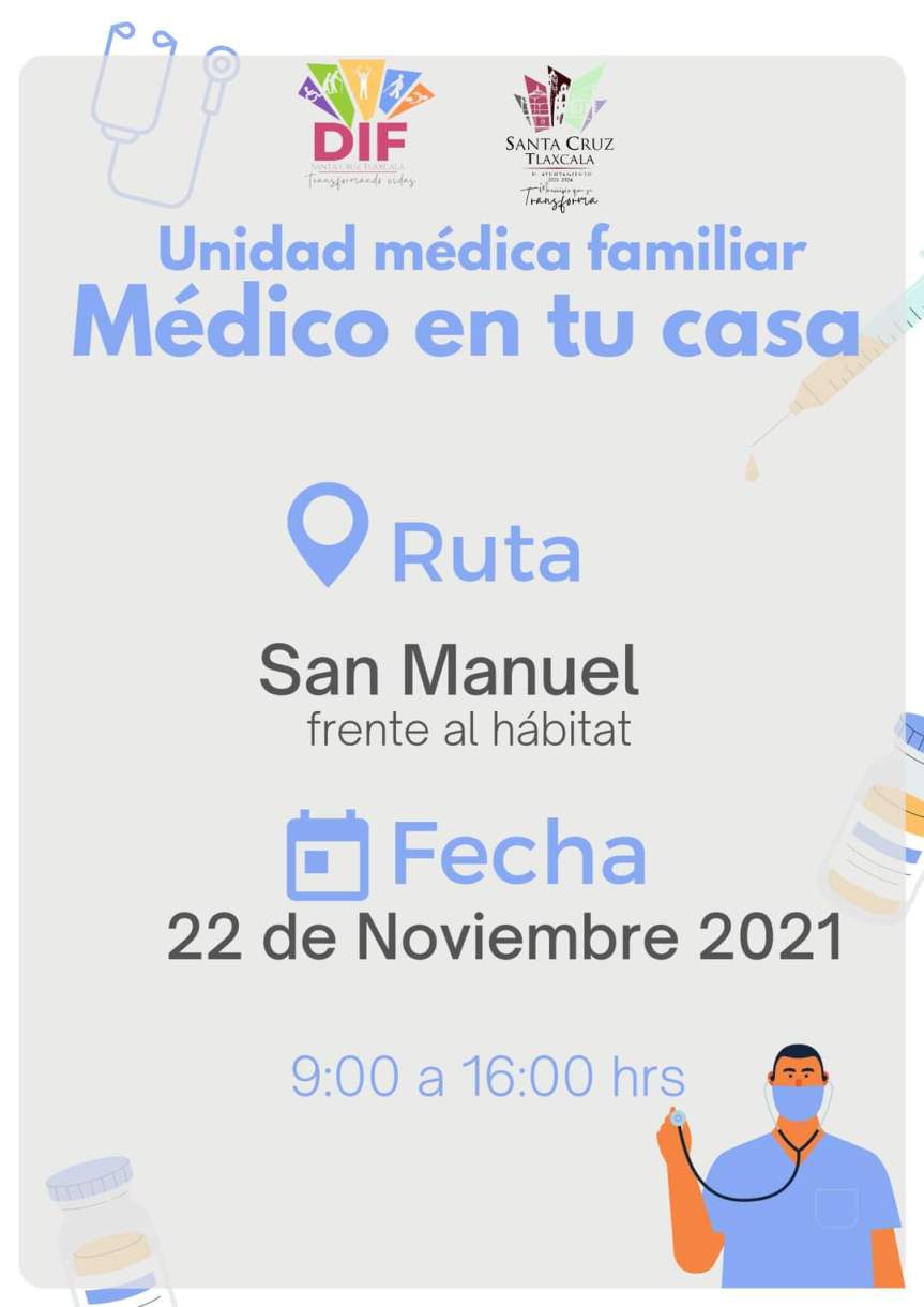 Se llevaron a cabo las jornadas de “Médico en tu Casa” en Santa Cruz&nbsp;Tlaxcala