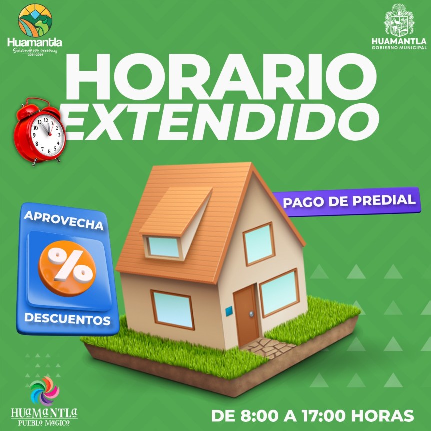<strong>EXTIENDE HORARIOS OFICINA DE INGRESOS PARA EL PAGO DE PREDIAL EN HUAMANTLA</strong>