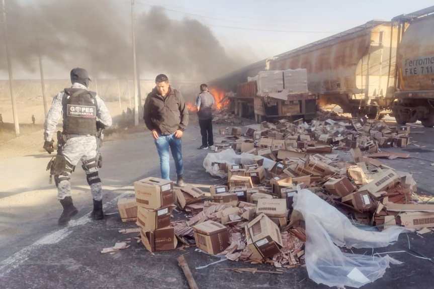 APOYA DIRECCIÓN DE SEGURIDAD PÚBLICA DE HUAMANTLA EN ACCIDENTE EN LA CARRETERA A XALPATLAHUAYA 