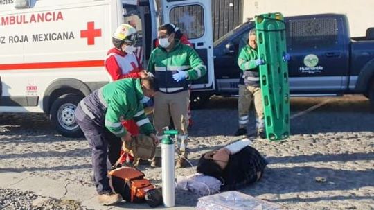 Atiende protección civil de Huamantla a persona herida por el&nbsp;tren