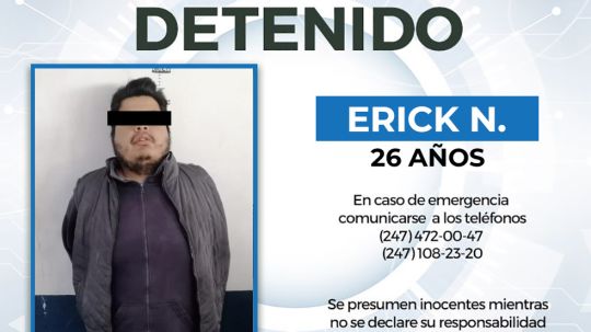 Detiene policía de Huamantla a sujeto que agredió a una joven en la vía&nbsp;pública