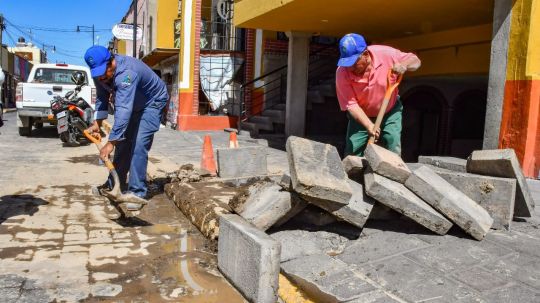 Atiende Capamh fuga en la línea principal del centro de&nbsp;Huamantla