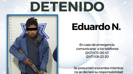 Detienen elementos de seguridad pública de Huamantla a persona con arma de&nbsp;fuego