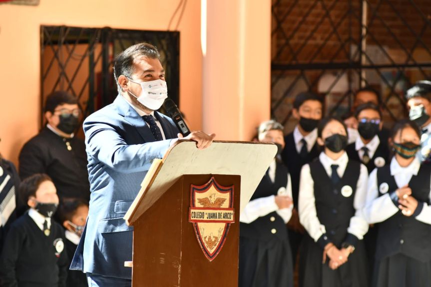 Reconoce Santos Cedillo a Colegio Juana de Arco por 100 años de&nbsp;historia