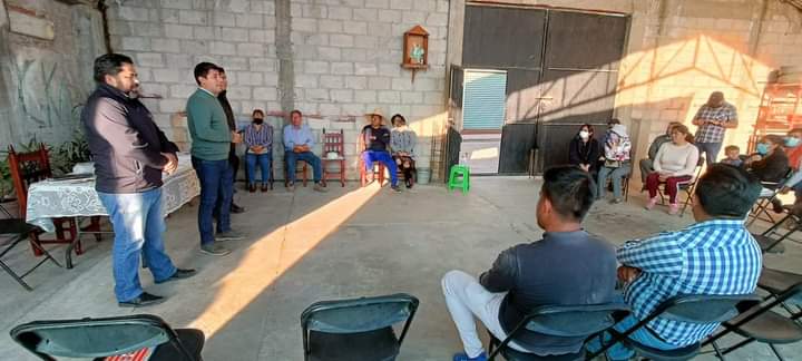 Continúa David Martínez Del Razo la visita a las comunidades del municipio de Santa Cruz&nbsp;Tlaxcala
