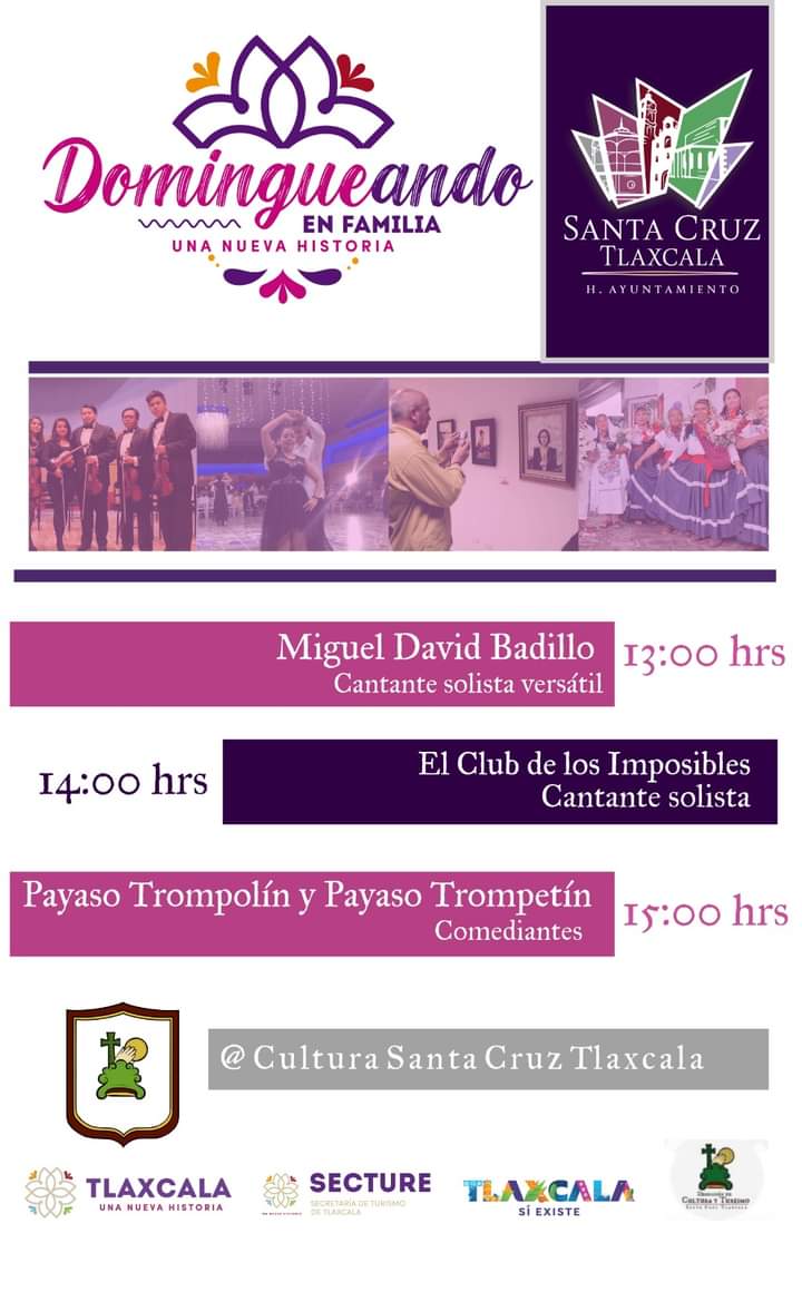 Domingueando en Santa Cruz Tlaxcala, ¡Asiste con toda tu&nbsp;familia!