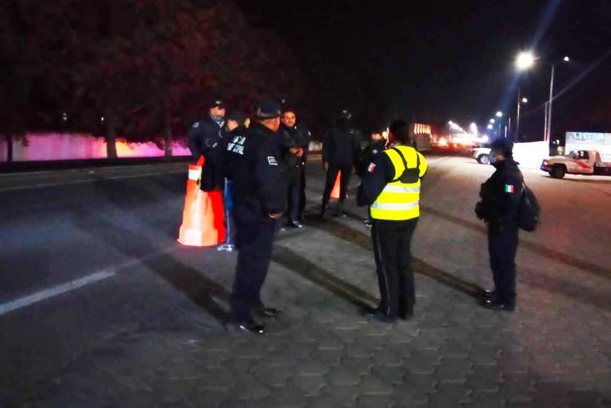 REALIZA SEGURIDAD PÚBLICA DE HUAMANTLA PRUEBAS DE ALCOHOLÍMETRO DURANTE FIN DE&nbsp;SEMANA