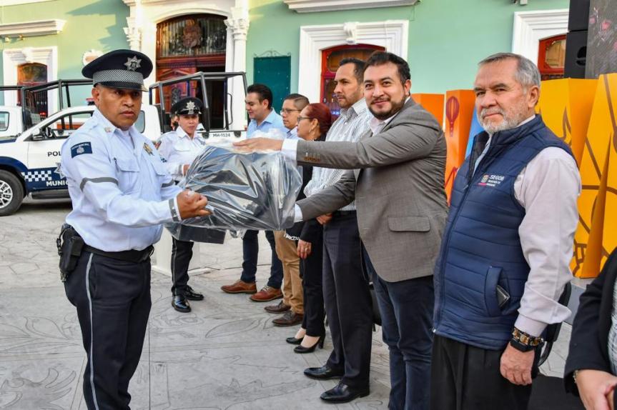 CON ACCIONES FIRMES ESTAMOS CONSOLIDANDO UN HUAMANTLA MÁS SEGURO: SALVADOR SANTOS&nbsp;CEDILLO