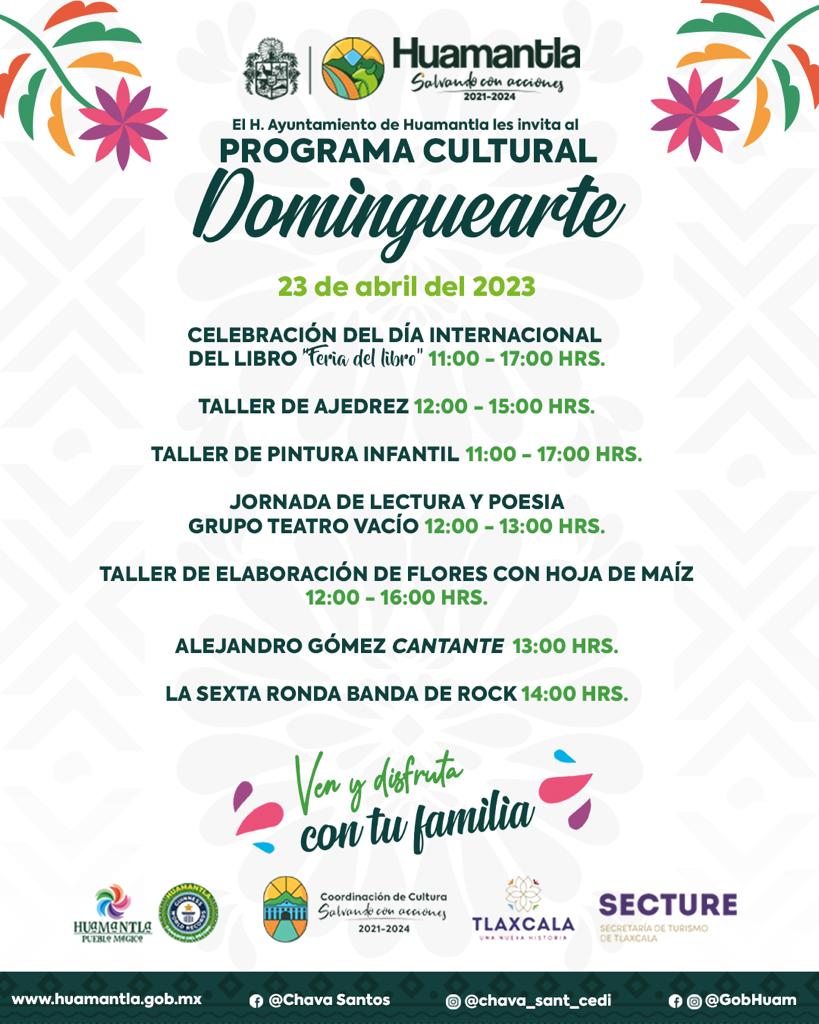 VEN A HUAMANTLA DISFRUTAR DE LAS SORPRESAS QUE TENDRÁ EL PROGRAMA CULTURAL&nbsp;“DOMINGUEARTE”