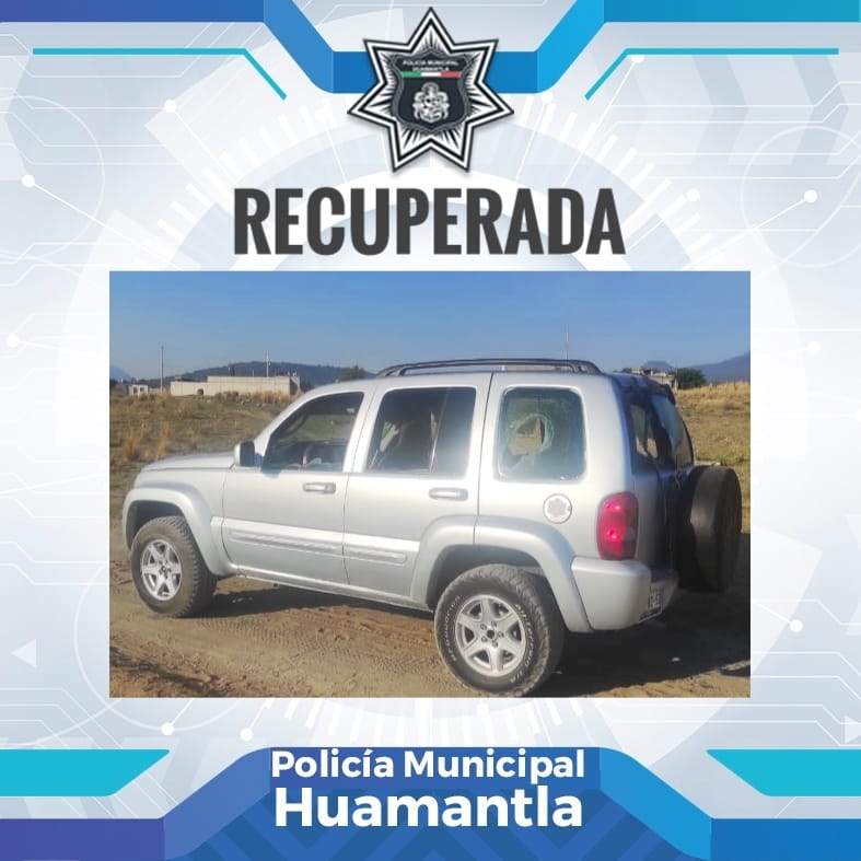 UBICA POLICÍA DE HUAMANTLA CAMIONETA CON REPORTE DE&nbsp;ROBO