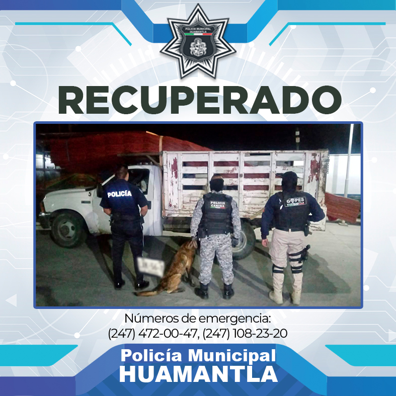 LOCALIZA POLICÍA DE HUAMANTLA CAMIONETA ROBADA EN&nbsp;MINUTOS