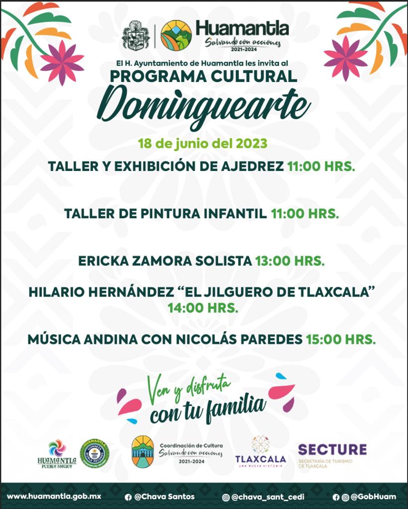 FESTEJA “DOMINGUEARTE” A TODOS LOS PAPÁS DE HUAMANTLA CON UNA CARTELERA ARTÍSTICA INÉDITA 
