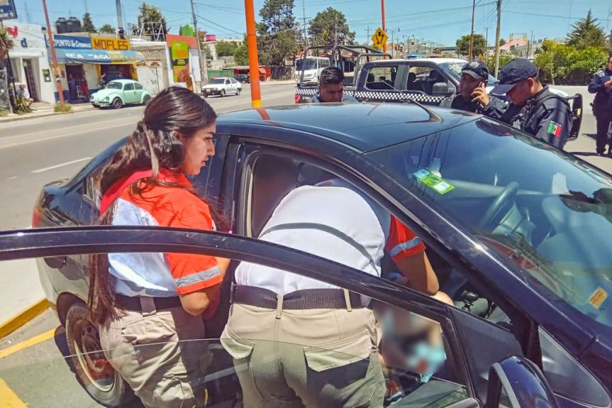 AUXILIA PROTECCIÓN CIVIL Y SEGURIDAD PÚBLICA DE HUAMANTLA A PERSONA HERIDA POR ARMA DE&nbsp;FUEGO