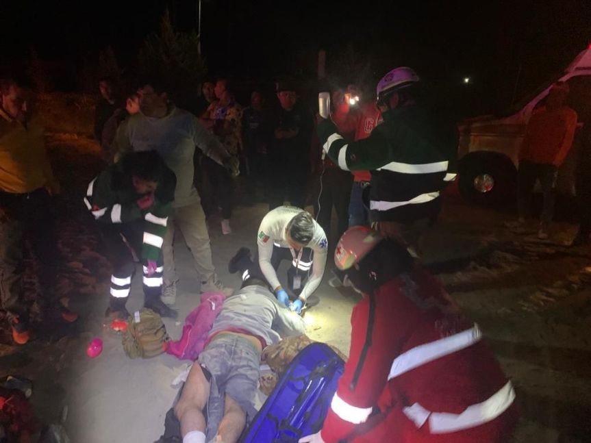 POLICÍA DE HUAMANTLA RESGUARDA PAZ SOCIAL EN CONFLICTO DERIVADO DE ACCIDENTE&nbsp;VIAL