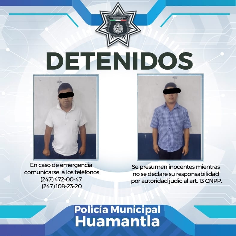 ARRESTA POLICÍA DE HUAMANTLA A DOS SUJETOS QUE CONDUCÍAN EN ESTADO DE EBRIEDAD Y ASEGURA VEHÍCULO CON EQUIPO&nbsp;TÁCTICO