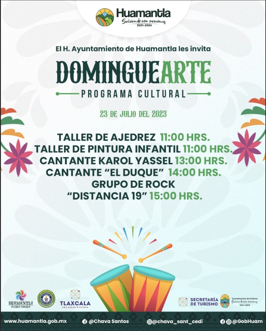 DISFRUTA DEL PROGRAMA CULTURAL “DOMINGUEARTE” CON UNA CARTELERA MUSICAL PARA TODAS LAS&nbsp;EDADES.