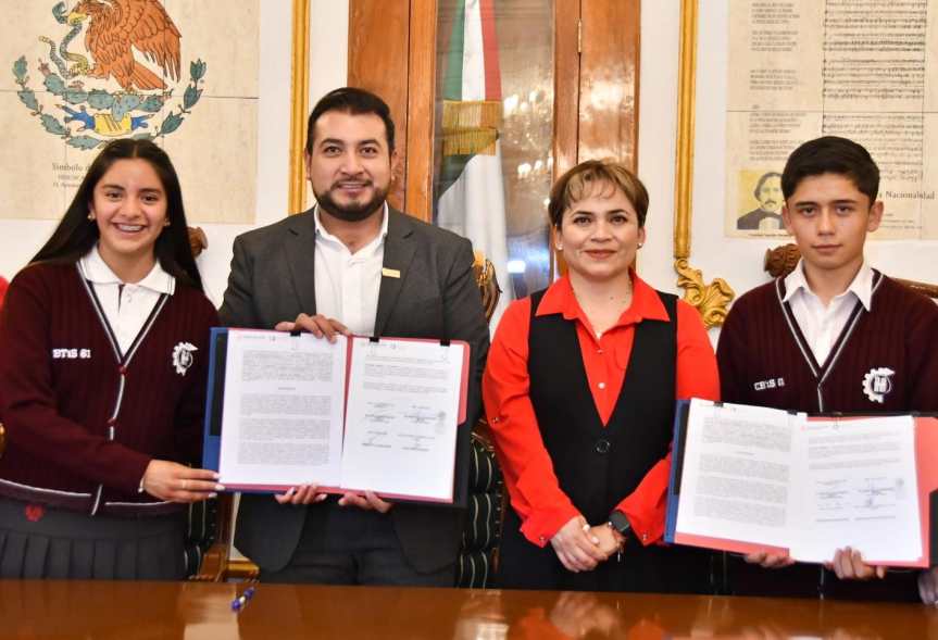 COADYUVA AYUNTAMIENTO DE HUAMANTLA EN LA FORMACIÓN DUAL DE ESTUDIANTES DEL CBTIS&nbsp;61