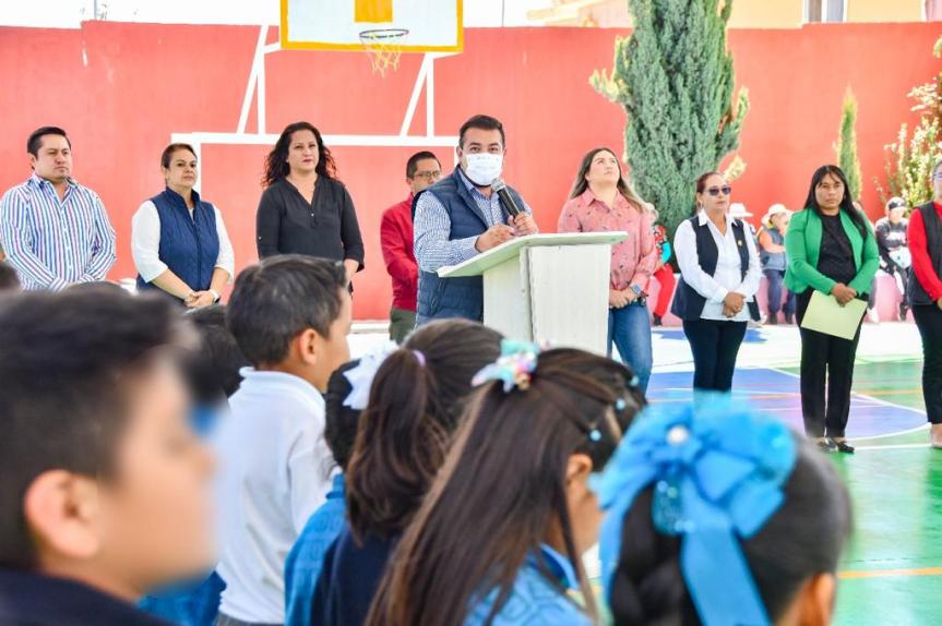 CON OBRAS DE BIENESTAR REAL ATENDEMOS A LAS COMUNIDADES DE HUAMANTLA QUE ESTABAN RELEGADAS: SALVADOR SANTOS&nbsp;CEDILLO