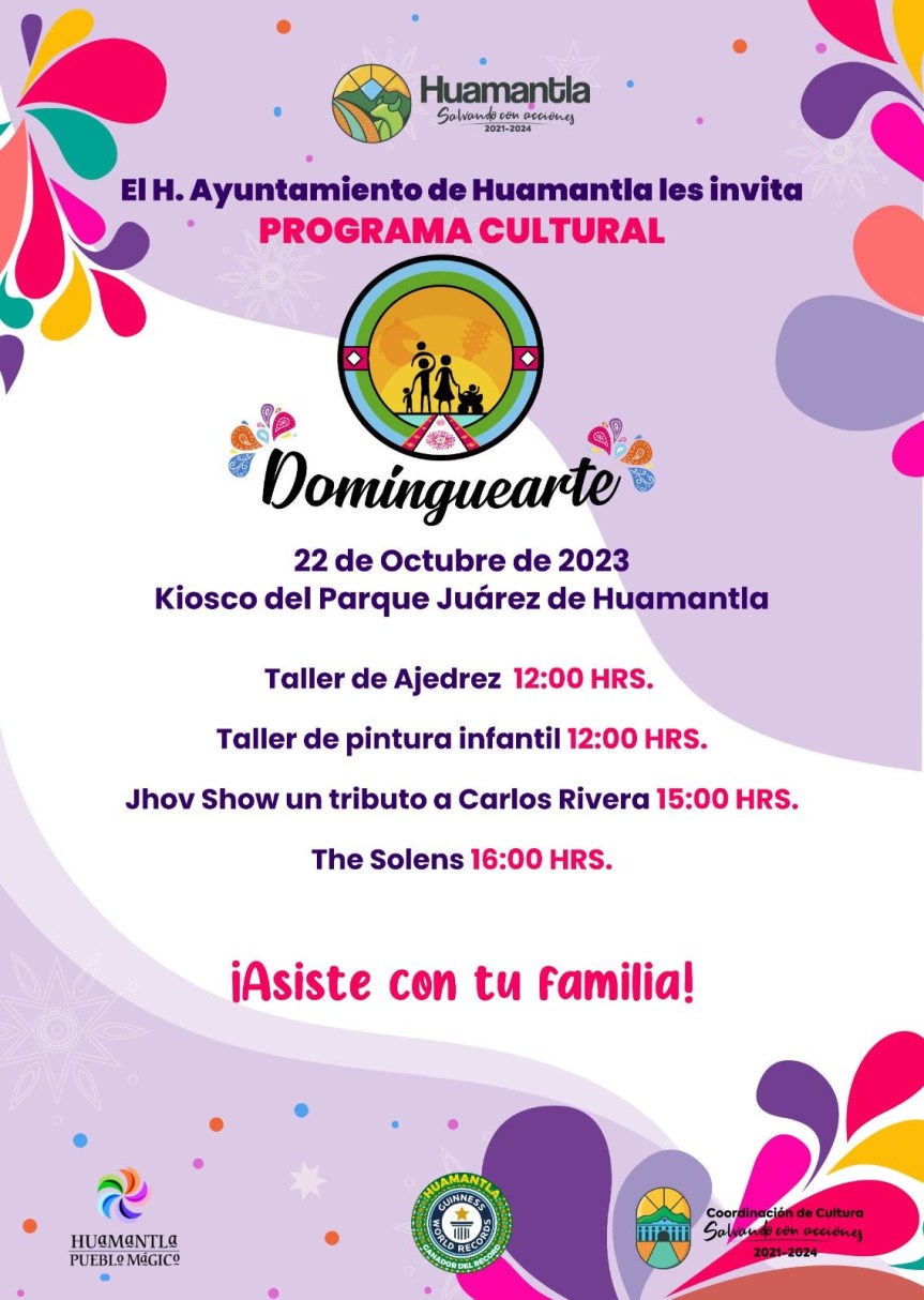  DISFRUTA DEL PROGRAMA CULTURAL DOMINGUEARTE CON TALENTO ARTÍSTICO&nbsp;LOCAL